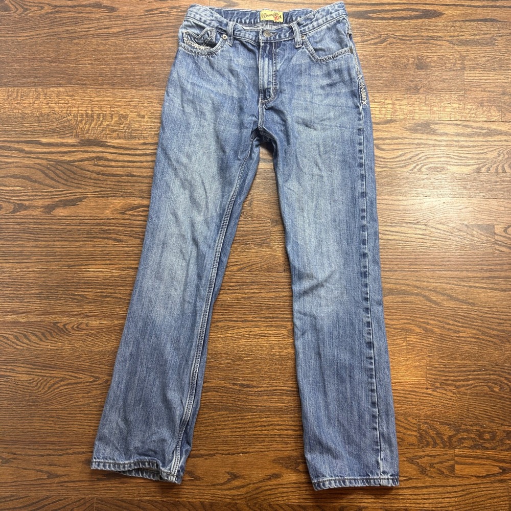 Wrangler 20X Limited Edition Boys Jeans 18 Regular Blue Denim Straight Leg